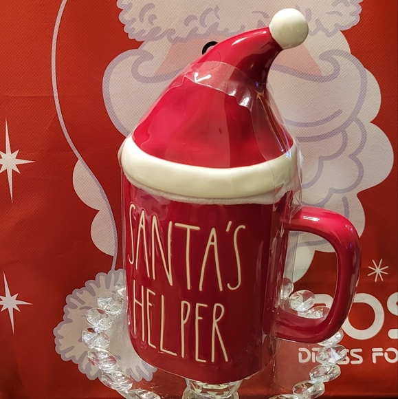 Santa's Helper Mug w/lid Topper • Rae Dunn - Picture 4 of 8